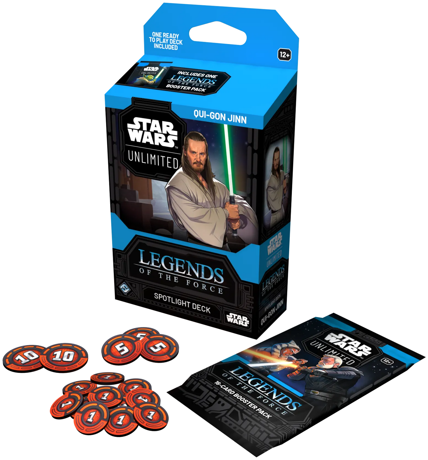 Star Wars: Unlimited - Legends of the Force Spotlight Deck: Qui-Gon Jinn Englisch