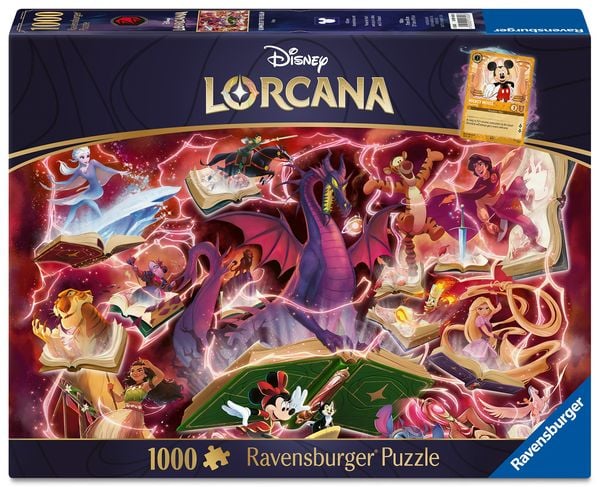 Disney Lorcana - Glimmers of the Realm: Ruby Puzzle 1000 Teile