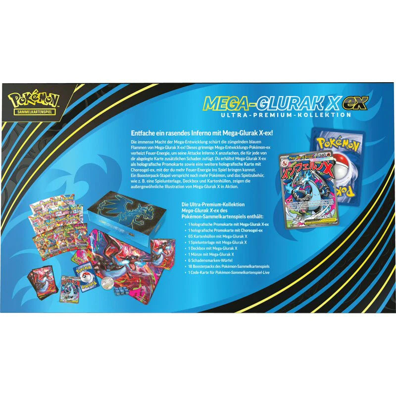 Pokemon Sammelkartenspiel - Mega Glurak X ex Ultra-Premium-Kollektion