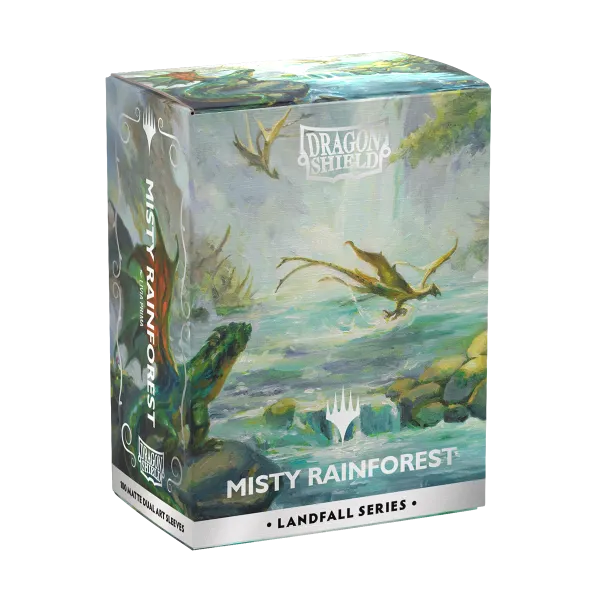 Dragon Shield X Magic: The Gathering: Misty Rainforest - Standard Size Sleeves Landfall Series