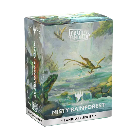 Dragon Shield X Magic: The Gathering: Misty Rainforest - Standard Size Sleeves Landfall Series