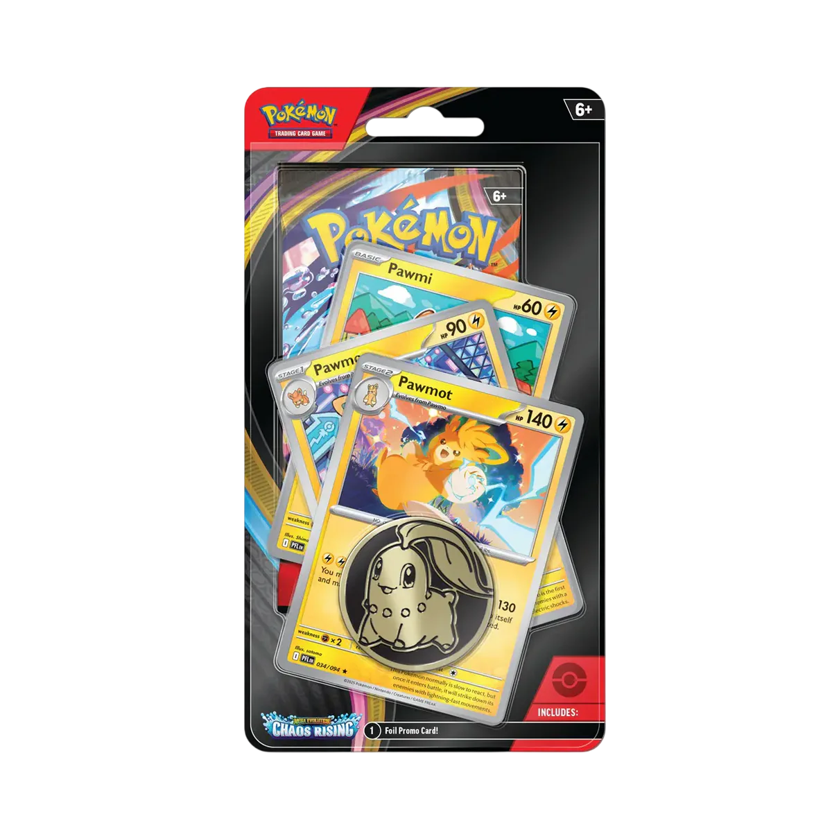 Pokemon Sammelkartenspiel - Mega Evolution Chaos Rising - 1 Pack Premium Blister
