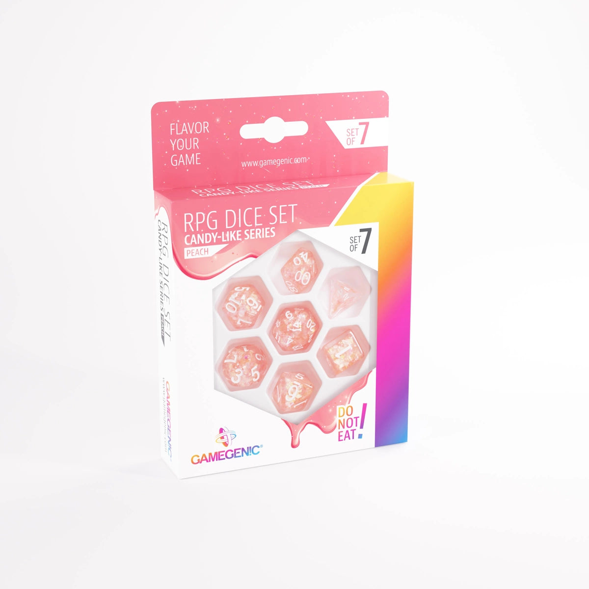 RPG Dice Set - Candy-Like Peach