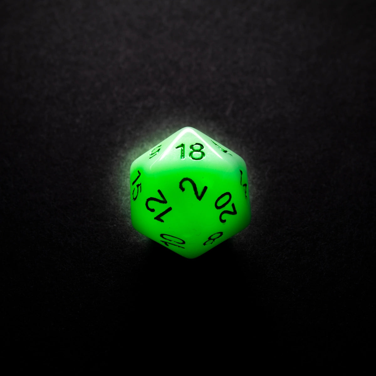 RPG Dice Set - Glow Series Toxic Stones