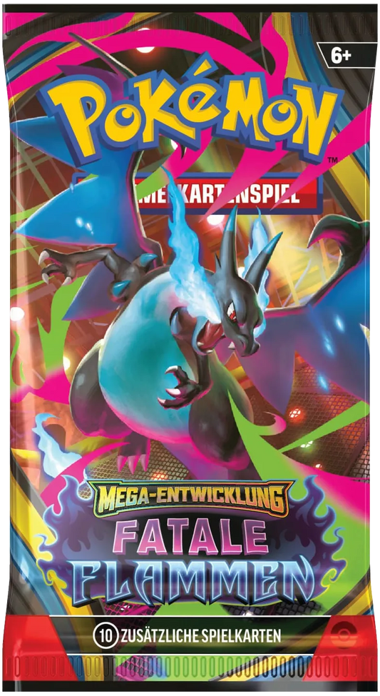 Pokemon Sammelkartenspiel - Mega Entwicklung Fatale Flammen Booster DE