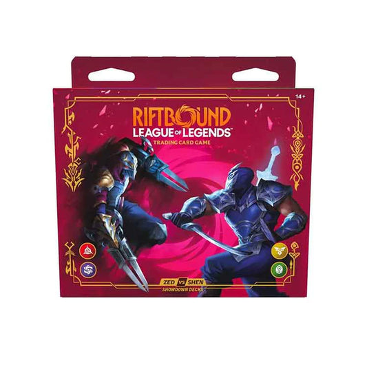 Riftbound: League of Legends - VENDETTA SHOWDOWN ZED VS SHEN DECK DISPLAY
