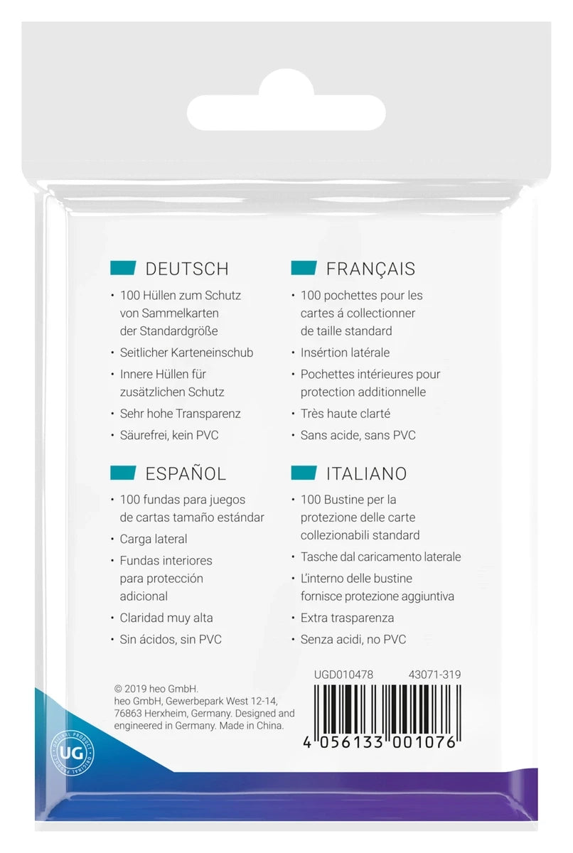 Ultimate Guard - Precise Fit - Sideloading Sleeves Standard Size