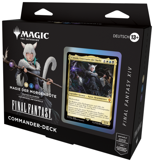 MTG Final Fantasy Commander Deck Magie der Morgenröte (Weiß-Blau-Schwarz)
