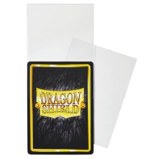 Dragon Shield: Perfect Fit Inner Sleeves – Thick Inner Sleeves - Clear, Standard size (100)