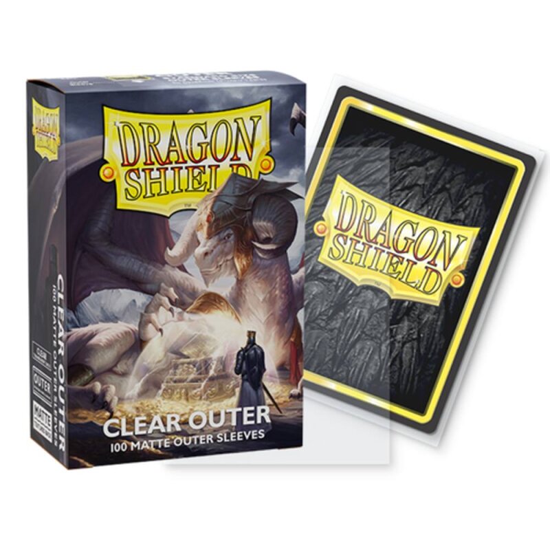 Dragon Shield Standard Size Outer Sleeves - Matte Clear (100)