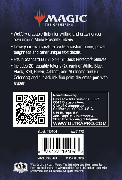 Ultra Pro - Magic: The Gathering - Erasable Tokens