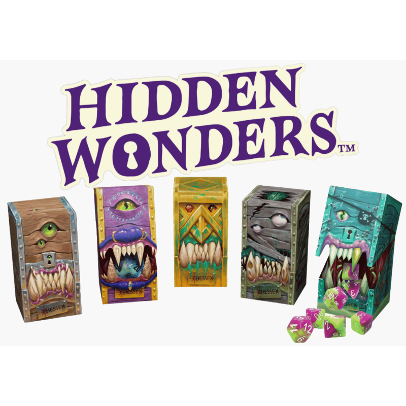 Chessex - Hidden Wonders™ Assorted 7-Die Polyhedral Set