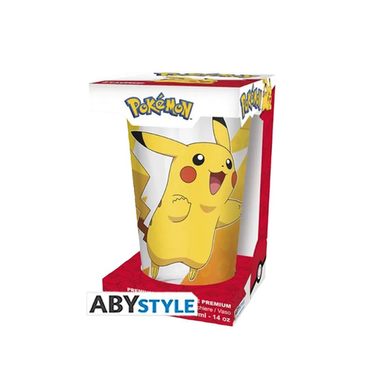 Pokémon Pikachu Foil - Large Glass Premium (400ml)