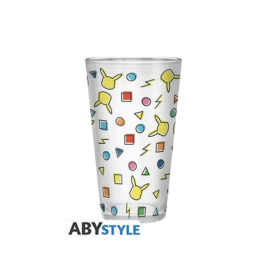 Pokémon - Large Glass - Pikachu pattern (400ml)