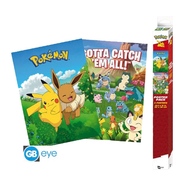 Pokémon Environments - Set 2 Posters Chibi 52x38