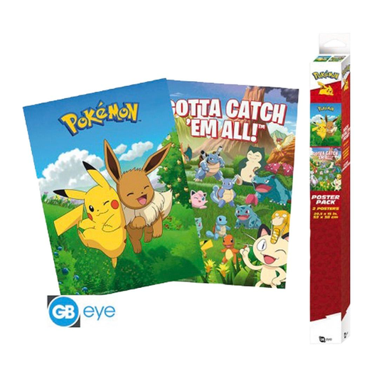 Pokémon Environments - Set 2 Posters Chibi 52x38