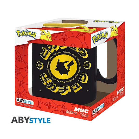 POKÉMON Tasse – Pikachu Black Icon (460ml, Keramik)