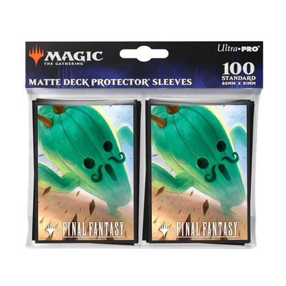 Ultra Pro - Matte Deck Protector Sleeves Final Fantasy Jumbo Cactuar