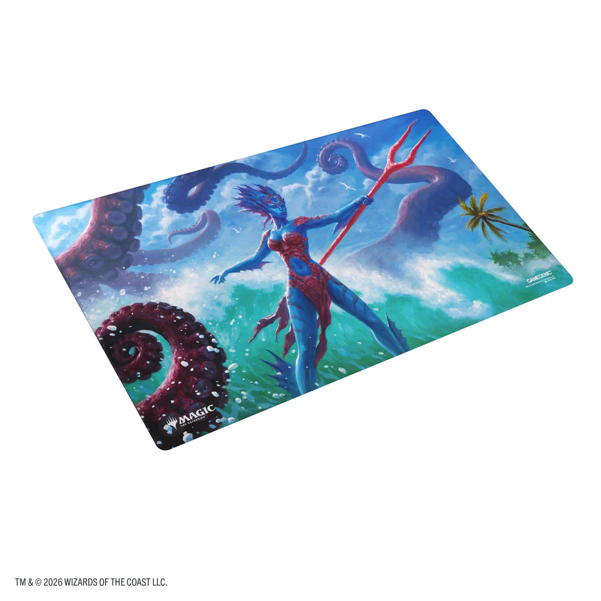 Gamegenic - Magic: The Gathering  Reality Fracture Double-sided Playmat - Kiora of Salt and Sand/Kiora of Fire and Ashes
