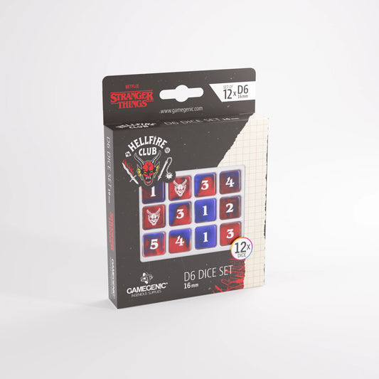 Stranger Things - Hellfire Club D6 Dice Set (12x) – 16mm